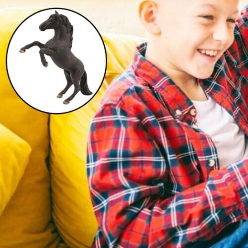 Solid Plastic Animal Figure Toy Horse Figurine Statue Farm Animal Model