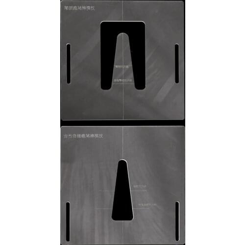 Pack of 2 Guitar Neck Routing Template for Acoustic Guitar Luthier DIY Supplies