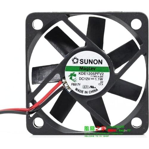 SUNON KDE1205PFV2 11.MS.A.GN DC 12V 1.1W 50x50x10mm Server Cooling Fan