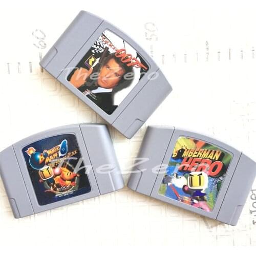 GoldenEye 007 Bomberman Series English Language Video Game for 64 Bit Console NTSC Version
