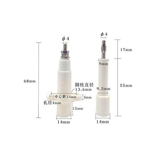 Withstand voltage 10KV igh pressure Plug Panel mounting with two holes Plug-in Current 10A For high voltage testing