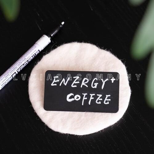 Watchget Writable Chest Card 44*82mm Black Name ID Tag Badge