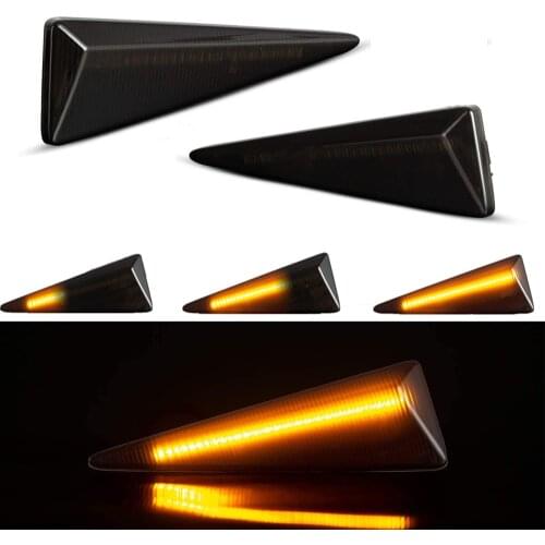 2Pcs Dynamic LED Side Marker Blinker Turn Signal Light For Renault Avantime Megane CC Scenic Grand Scenic MK2 Vel Satis Wind