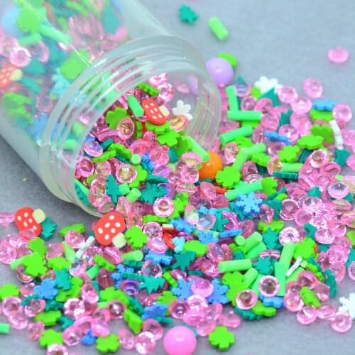 20 Gram Green Pink Party Color Deco Sprinkles Polymer Clay Mixed Scrapbook Confetti Card Making Supplies-Not Edible