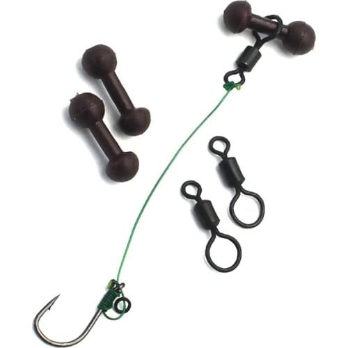 20Pcs Brand new Carp Fishing Helicopter Rigs Chod Beads Heli Beads Fishing Quick Change Big Eye Swivels for Feeder Fishing