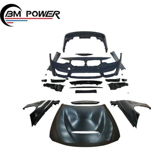 3 Series F30 M3 Body Kit for F30 to M3 Style with Front Bumper Hood Fenders Rear Bumper and Side Skirt High Quality PP Material