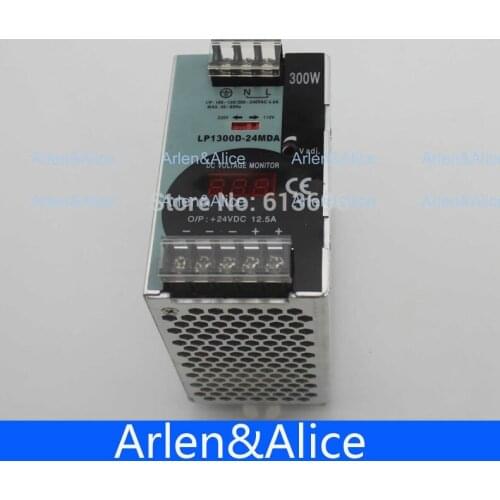 300W 24V 12.5A Mini size Din Rail Single Output Switching power supply with voltmeter voltage display montior 100-240V input