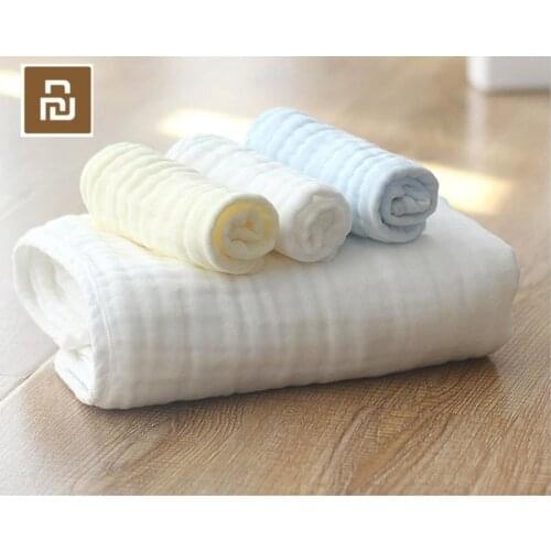 6pcs/set Youpin ZSH Towel Baby Series Cotton Towel All Cotton Facial Washing and Facial Scrubbing Towel 250*250mm