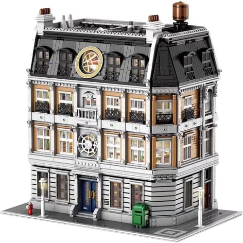 6619Pcs Modern City Architecture Sanctum Sanctorum Building Block Toy With Light Toy For Children Educational Toys Birthday Gift