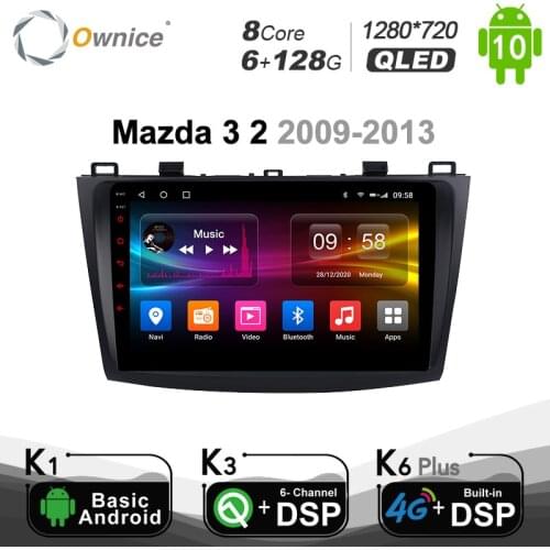 Ownice 2 din Octa Core Android 10.Car DVD Player Auto radio GPS Navi for Mazda 3 2010 2011 2012 2013 DSP 4G LTE SPDIF 6G+128G
