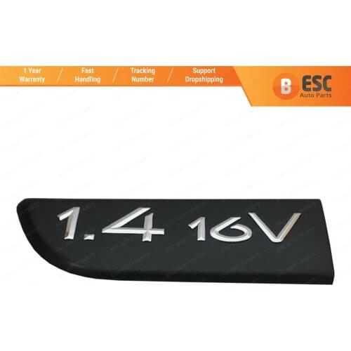 ESC ESP564-1 Black 1.4 16V Badge Emblem 8200209128 Left For Renault Megane MK2 Scenic MK2