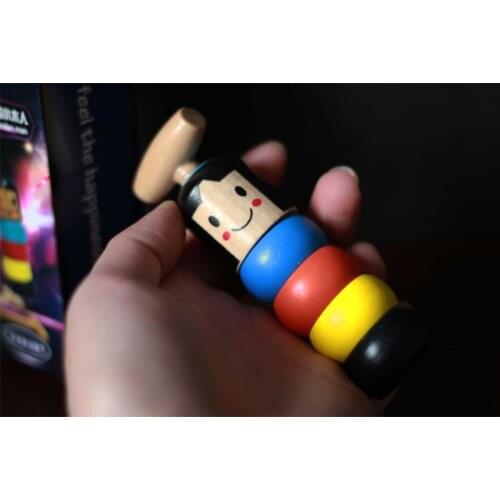 Immortal Daruma Small A Wooden Man Magic Tricks Close Up Street Stage Magic Props Comedy Mentalism Fun Toy Drop Shipping
