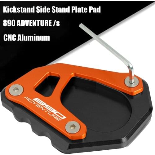 890 ADV Adventure / R 2020 2021 Motorcycle CNC Side Stand Enlarge Extension Kickstand 890R 890 Adventure R Accessories Motorbike
