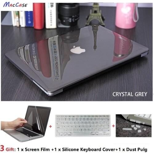 4in1 Crystal Laptop Case For Apple Macbook Pro Retina Air 11 12 13 15inch For Macbook Air13 A1932, Pro 13 15 A12159 A1990 shell