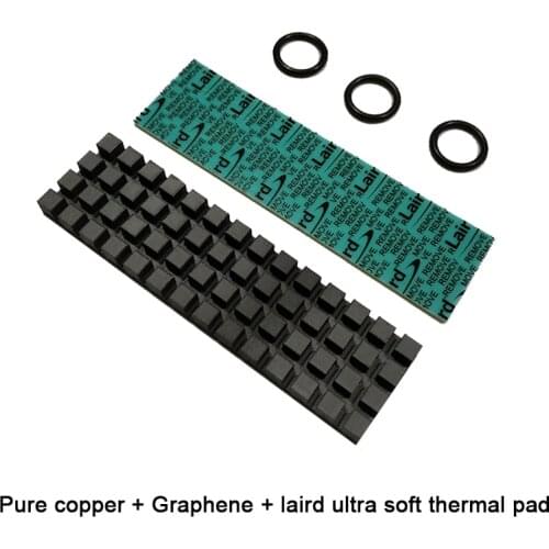 Pure Copper Graphene Heatsink M.2 NGFF 2280 PCI-E NVME SSD Laird Ultra Soft Thermal Pad Cooler Radiator 67x18x0.5/1.5/2.0/3.0/4