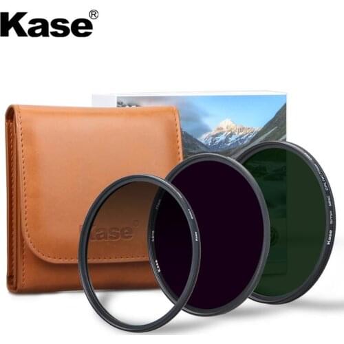 Kase 40.5-82mm Multi-Coated Optical Glass MRC CPL Circular Polarizer + ND3.0/ND1.8 Neutral Density +Soft GND0.9 ND Lens Filter
