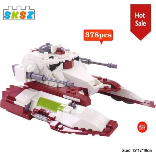 378pcs MOC Building Blocks Star Set Wars Republic Fighter Tank Diy Toy Bricks Boys Toys for Children Kids Christmas Gifts