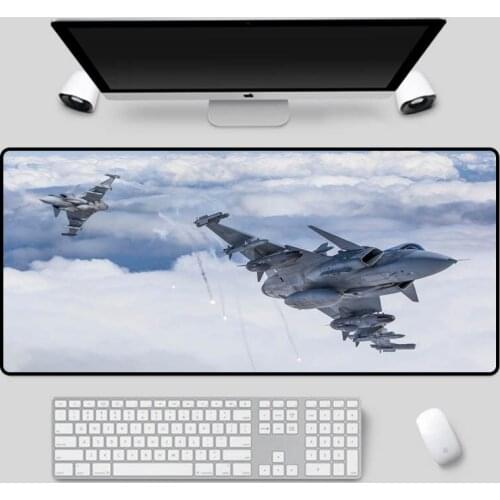 XGZ size mouse pad airplane series pattern table mat home gaming non-slip high quality keyboard pad
