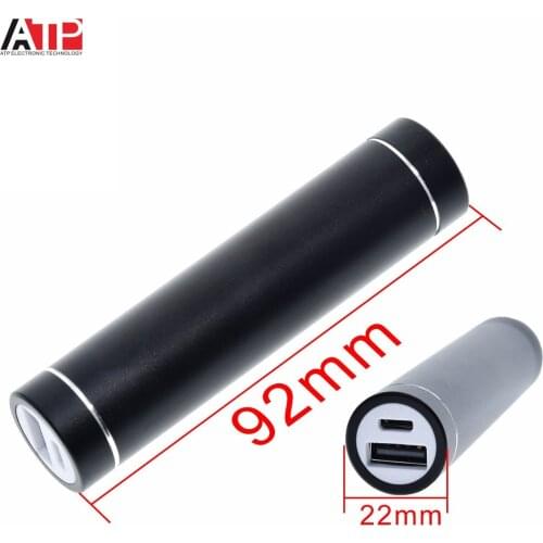 Metal Power Bank DIY Kit Storage Case Box Free welding Suit 1X 18650 Battery 5V 1A USB External Charger smart phone