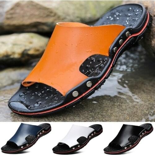 Summer Cool Water Flip Flops Men High quality Soft Massage Beach Slippers Fashion Man Casual Shoes