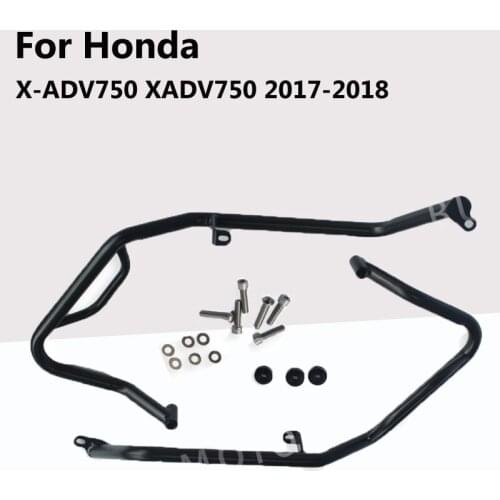 A set Artudatech Crash Bar Upper Lower Engine Guard Bumper for Honda X-ADV750 XADV750 2017-2018 Guards Crash Bars Motor Parts