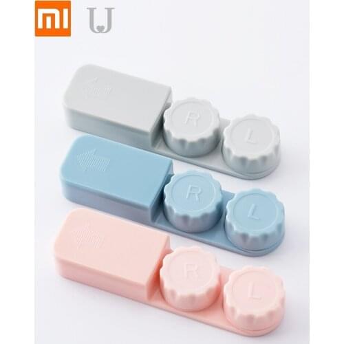 New Contact lens case Glasses companion box Beauty pupil double box Portable Myopia contact lens case