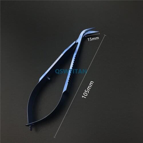 Titanium Castroviejo Keratoplasty Scissors 105mm ophthalmic instrument surgical Scissors