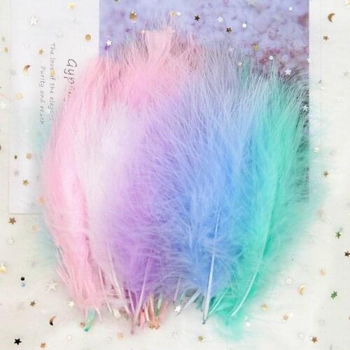 Plumas Turkey Feathers 4-6 Inches 10-16cm Chicken Boa Plumes Marabou Feathers for DIY Crafts Jewelry Making Decor Wholesale 50pc