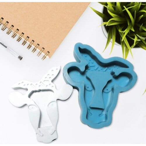 DIY Crafts Container Jewelry Decorations Bull Head Shape Quicksand Box Epoxy Resin Mold Storage Case Silicone Mould T84A