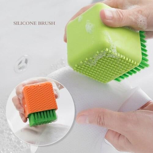 Silicone Laundry Brush, Cleaning Brush, Shoe Brush, Washing Clothes, Silicone Brush Silicone Scrubber Cleaning Tools