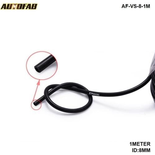 8mm x1M Silicone Vacuum Vac Hose Pipe Tube Air Hose Pipe Black For Honda Civic EG Jdm 92-95 AF-VS-8-1M