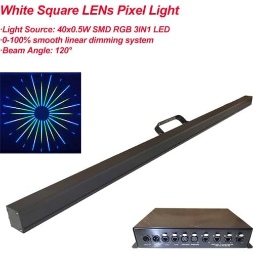 40Pcs LED Disco Bar Strip Light With Pixel Control LED RGB 3IN1 Wall Washer Light For Party Christmas Bar DJ Stage Backlight