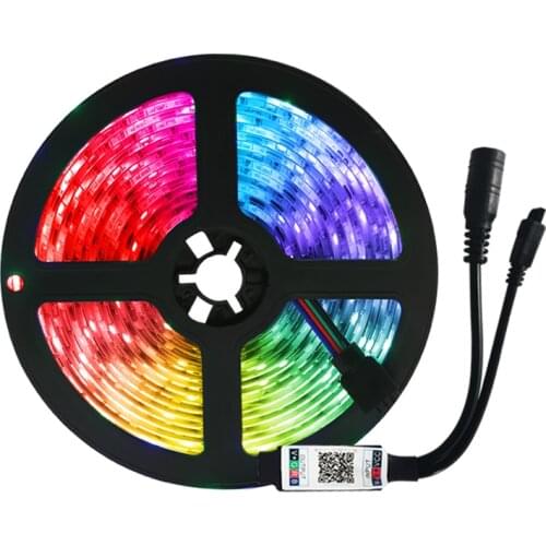 LED Strip Lights WiFi Bluetooth Luces LED RGB5050 SMD2835 Flexible Tape Diode DC12V1015M Remote Control Lighting Non Waterproof