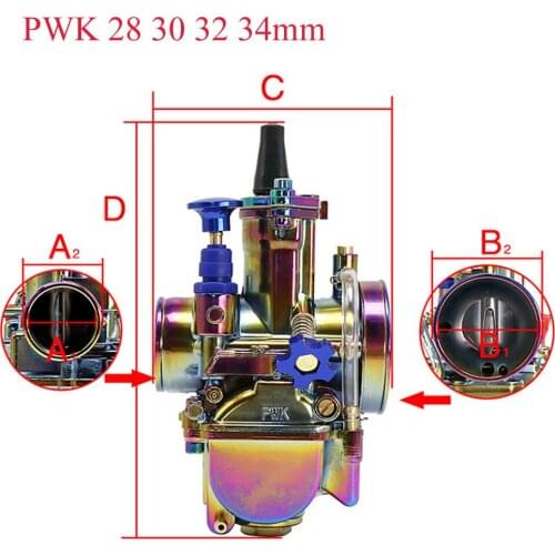 Universal Motorcycle Carburetor PWK 28 30 32 34mm ATV Moped Racing Motos Motorbike Carburador