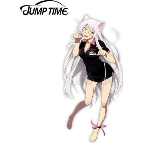 Jump Time Black Hanekawa 6 Anime Sexy Girl Vinyl Decal Waifu Car sticker