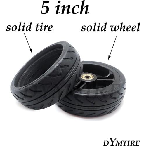 5 Inch Wheel Solid Tire Explosion Proof Tyre for Mini Electric Scooter Fastwheel F0