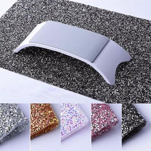 Diamond Scrub Nail Mat Salon Practice Cushion Pillow Glitter Foldable Washable Pad Manicure Nail Art Table Mats Tool