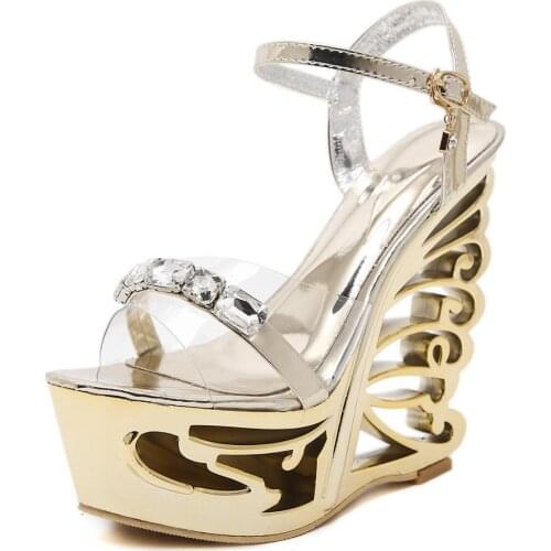 Womens shoes Sexy PU Strange Style Platform Sandals High Heels Party Shoes US size 4-9 No.1076-6