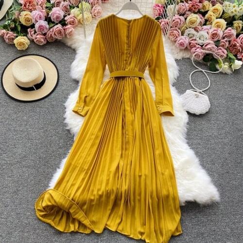 Long Sleeve Party Dress Vintage Embroidery Luxury Spring High Waist Autumn Runway Dresses Women Lace 2021 Boho Elegant A-Line