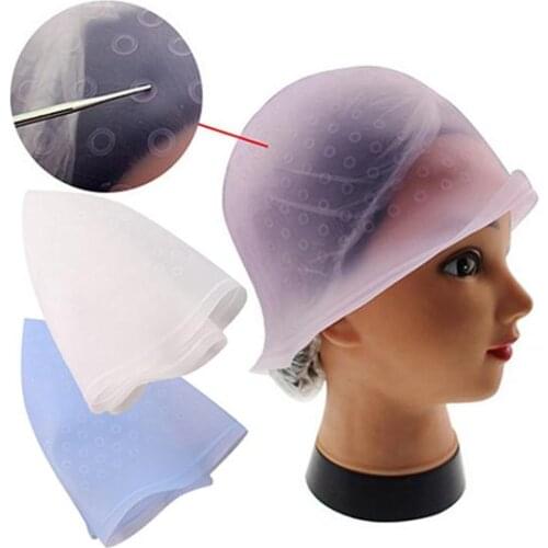 1pcs Pro Salon Dye Silicone Cap Hair Color Coloring Highlighting Reusable Caps Hat Frosting Tipping Dyeing Color Styling Tools