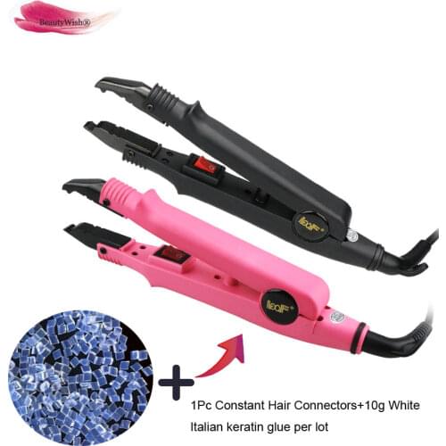10g Italian Keratin Glue With Constant Hair Connector Fusion Iron Heat L611 Fusion Iron Melting Tool+US outlet