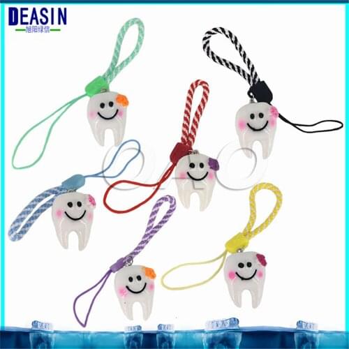 10pcs Cute smiley face teeth mobile phone chains keychain accessories cute baby face pendants Keychain creative gifts