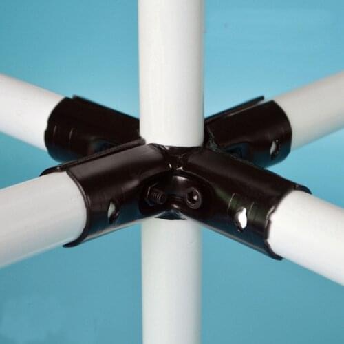 28mm five-way Pipe fittings Working car tube connector fitting black connecting piece 4pcs