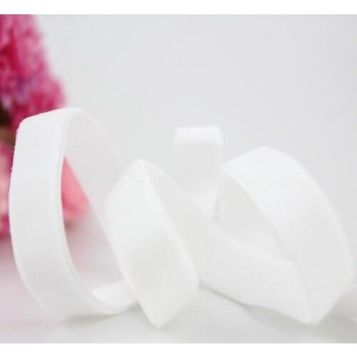 3/8" 9mm elastic velvet ribbon nylon webbing tapes headband webbing ribbon hand made 10 yards