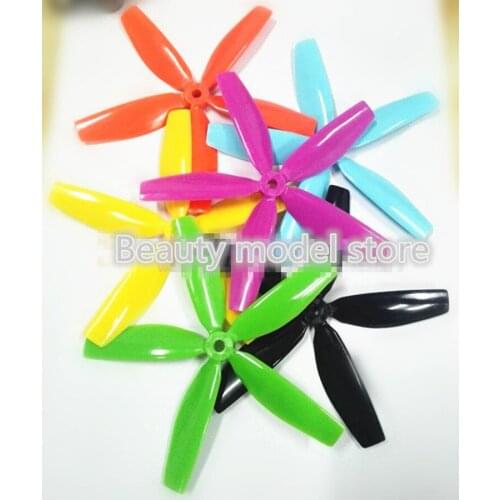 4 pairs (8pcs) 5045 5 blades Bullnose propeller 5 inch blade (CW / CCW) for the DIY mini racing drones QAV210 QAV-R quadcopters