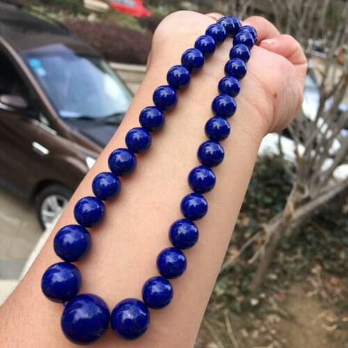 5-15mm Natural Royal Blue Lapis Lazuli Round Beads Necklace Gemstone Woman Man Crystal Bracelets Certificate AAAAAA
