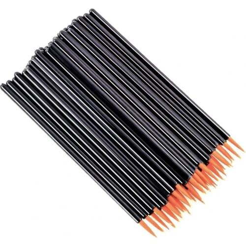 50Pcs/Set Disposable Eyeliner Brush Makeup Applicator Nail Art Painting PP Professional Make Up Brush Liner Cosmetic for Beauty