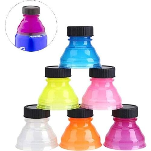 6pcs Soda Can Lids Cover Spill-proof Fizz Lid Picnic Accessories Party Gadget Reusable Bottle Top for Beer Juice Energy Drinks