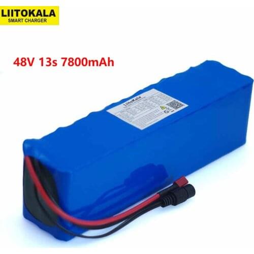 LiitoKala 48 v 7.8ah 13s3p High Power 7800 mah 18650 Battery Electric Motorcycle Electric Vehicle Battery DIY + BMS Protection