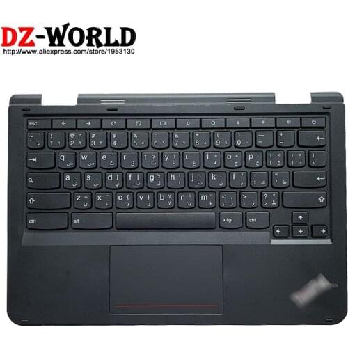Arabic Keyboard With Shell C Cover Palmrest Upper Case for Lenovo Thinkpad 11e 4th Gen Chromebook Laptop 01HY426